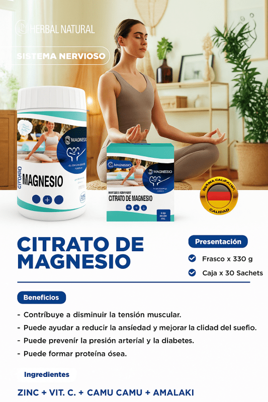 CITRATO DE MAGNESIO HERBAL NATURAL